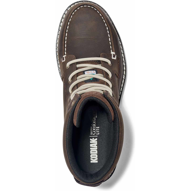 Kodiak Women's Whitton 6" Steel Toe Puncture Resist Safety Work Boot -Brown- 4TEYDB - Overlook Boots