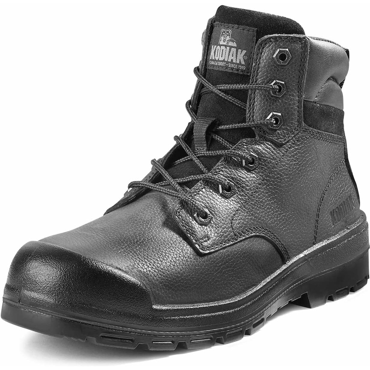 Kodiak Men's Greb 6" Steel Toe Safety Work Boot - Black - 4TH4BK - Overlook Boots
