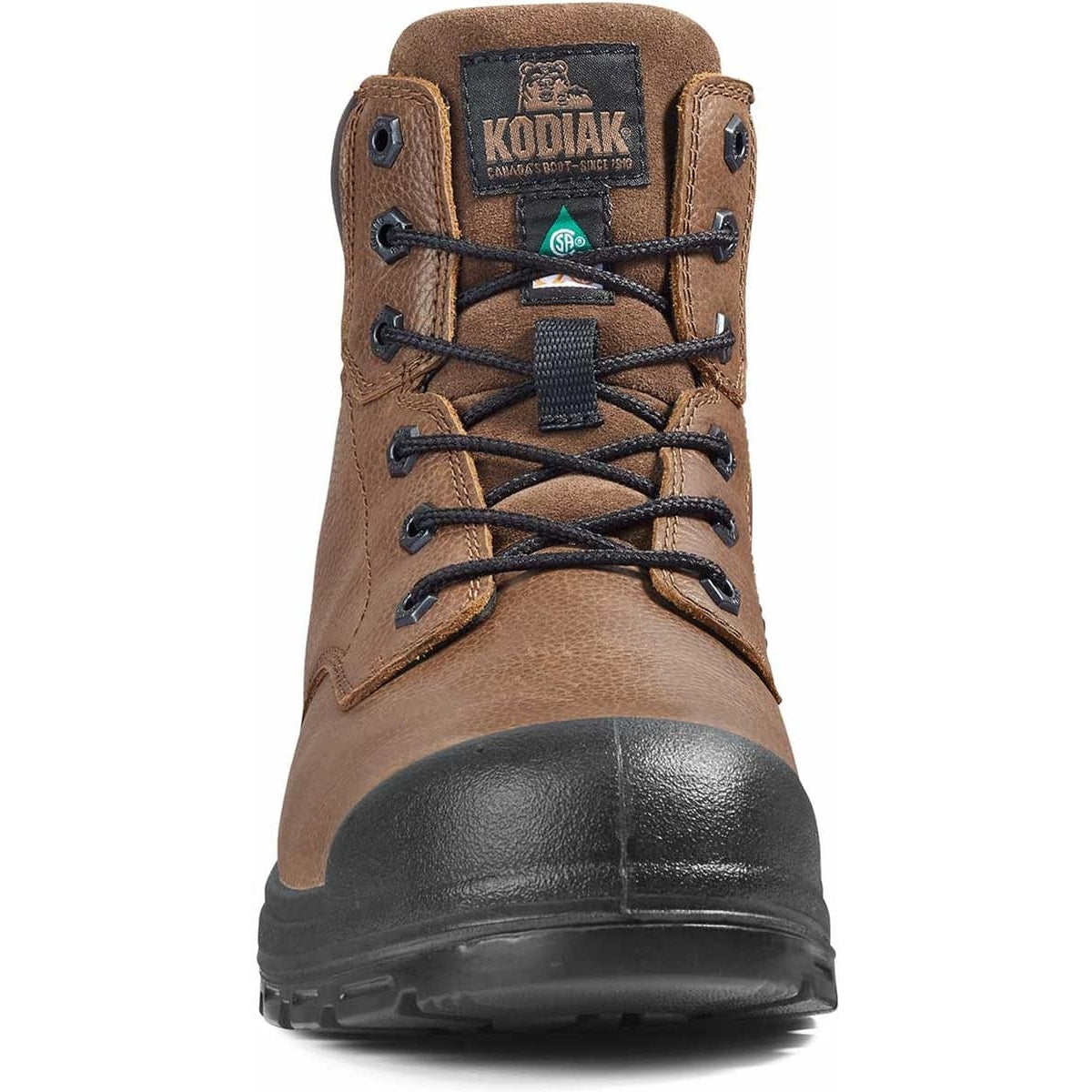 Kodiak Men's Greb 6" Steel Toe Slip Resistant Safety Work Boot -Brown- 4TH4BN - Overlook Boots