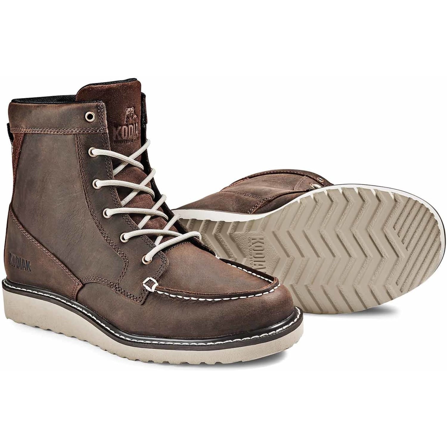 Kodiak Women's Whitton 6" Soft Toe Safety Work Boot -Brown- 4THKDB - Overlook Boots