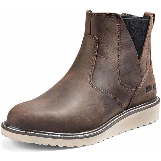 Kodiak Women's Whitton Soft Toe Chelsea Safety Work Boot -Brown- 4THMDB - Overlook Boots