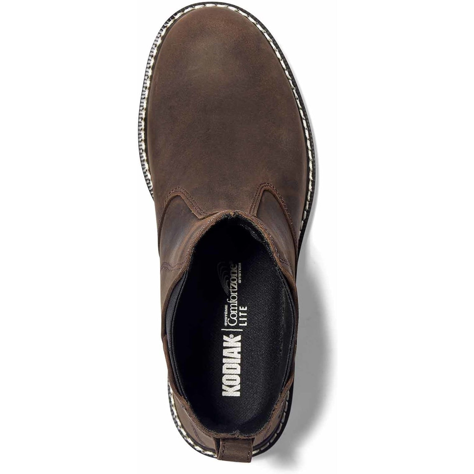 Kodiak Women's Whitton Soft Toe Chelsea Safety Work Boot -Brown- 4THMDB - Overlook Boots