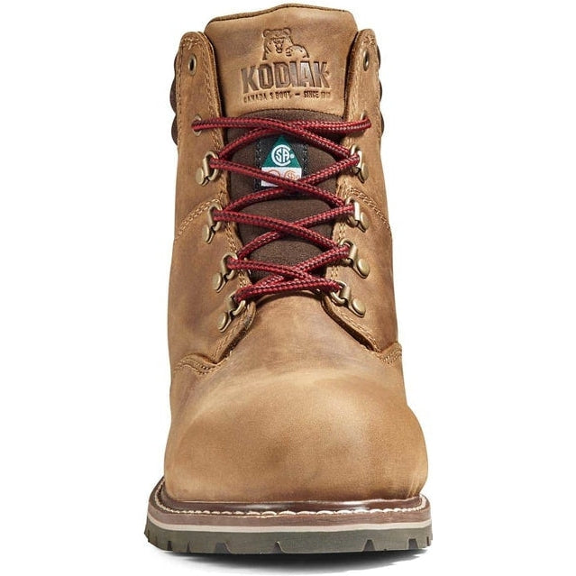 Kodiak Women's Bralorne 6" Composite Toe Waterproof Safety Work Boot -Brown- K4TEBN - Overlook Boots