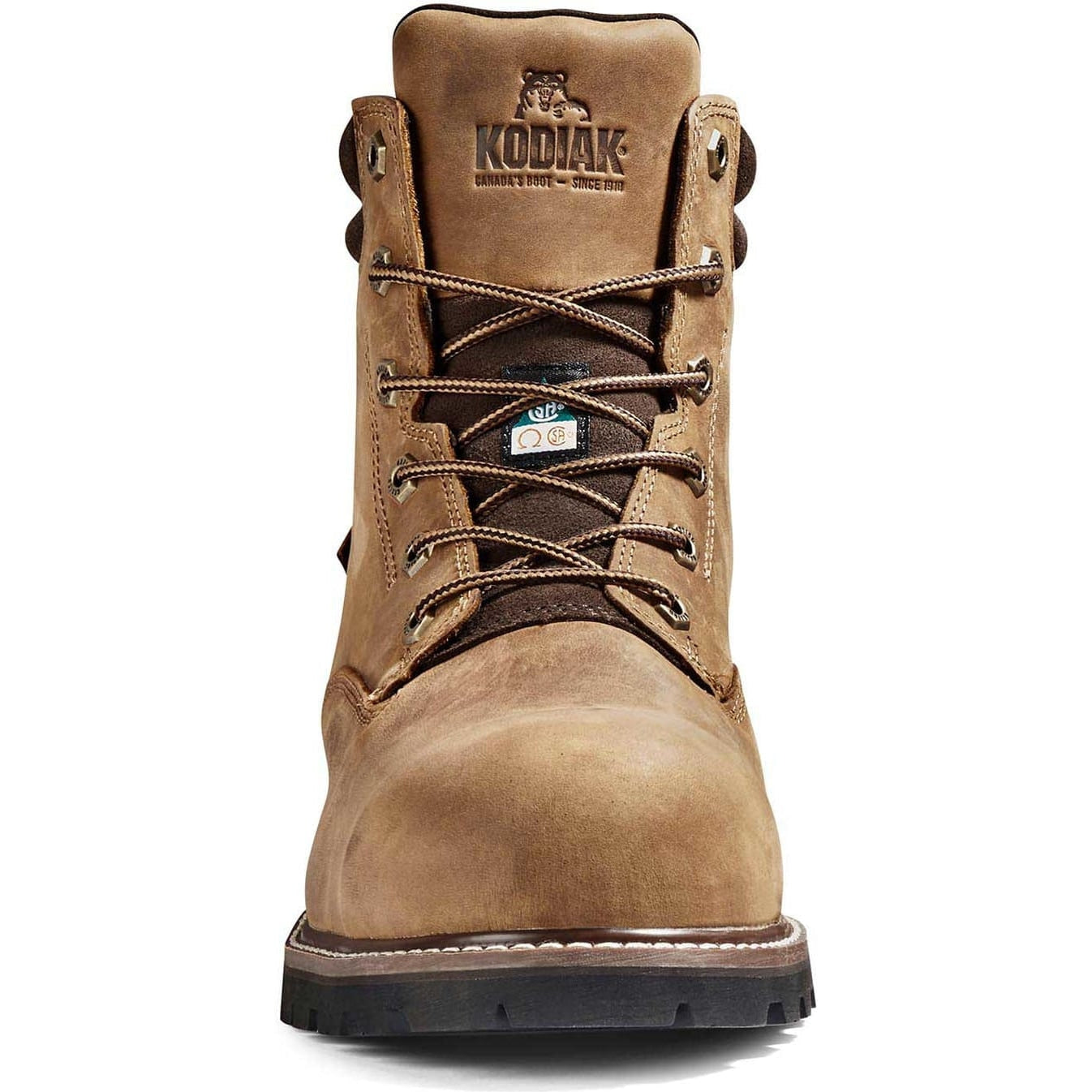 Kodiak Men's Mckinney 6" Composite Toe Waterproof Safety Work Boot -Brown- K4TFBN - Overlook Boots