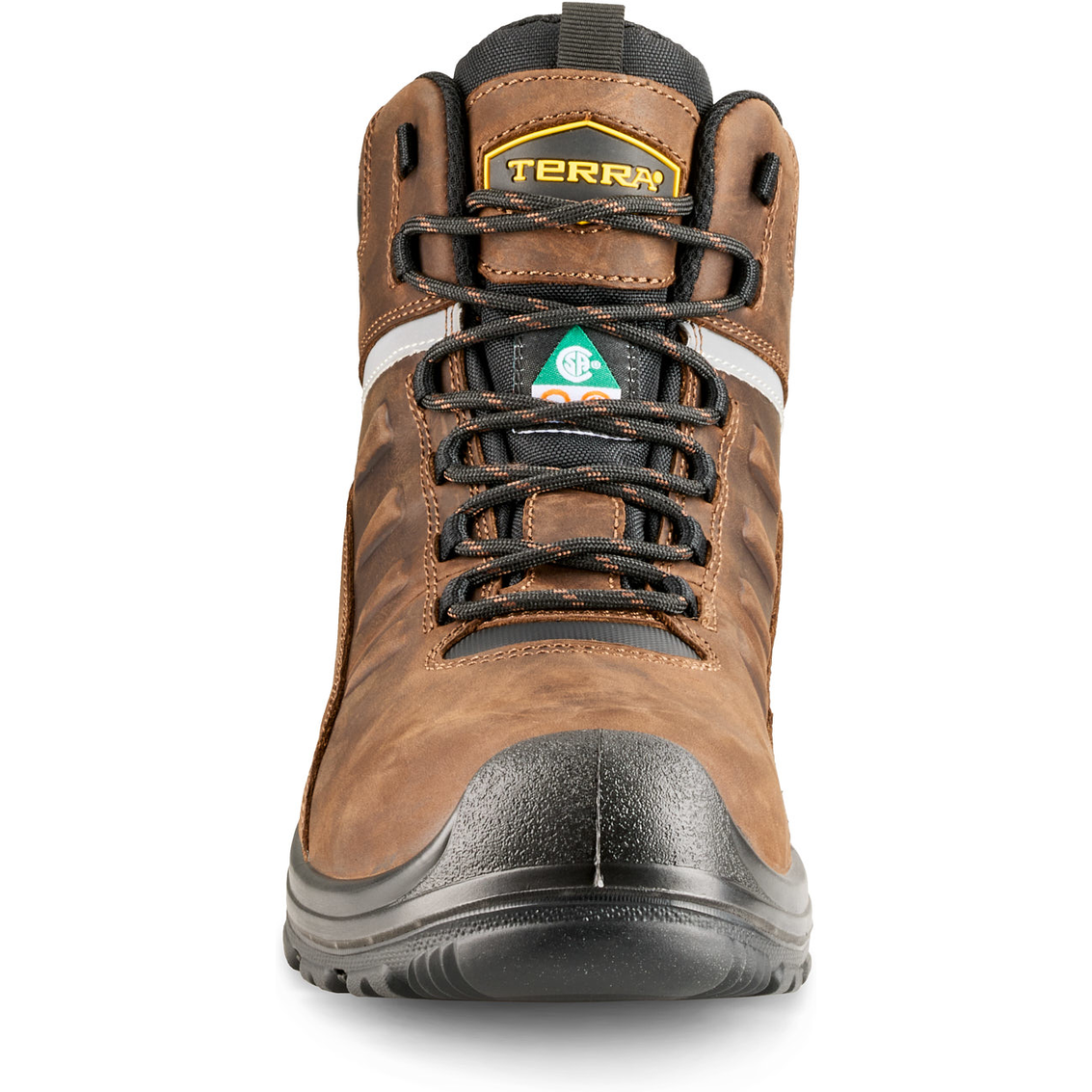Terra Men's Terra Findlay 6" Comp Toe Waterproof Safety Work Boot- Brown- 1318DB - Overlook Boots