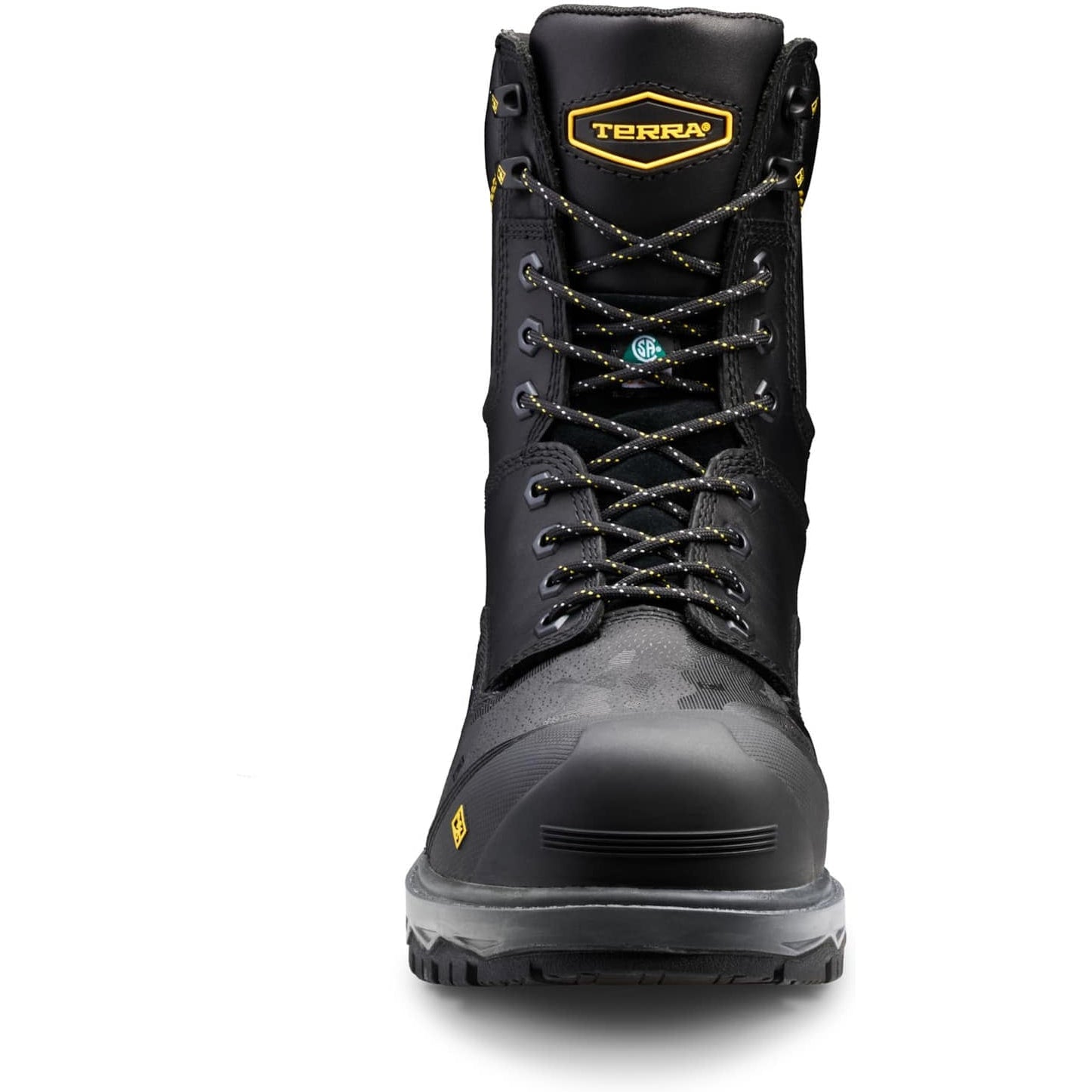 Terra Men's Gantry 8" Composite Toe Waterproof Safety Work Boot -Black- 4NRQBK - Overlook Boots