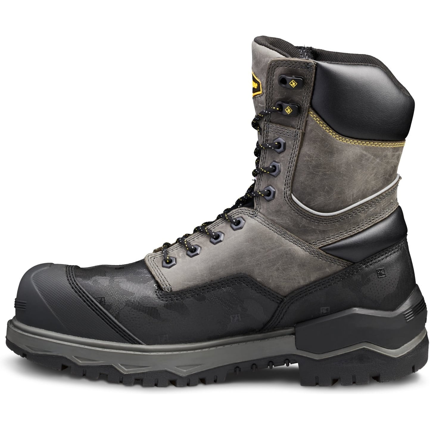 Terra Men's Gantry 8" Composite Toe Waterproof Safety Work Boot -Gray- 4NRQGY - Overlook Boots