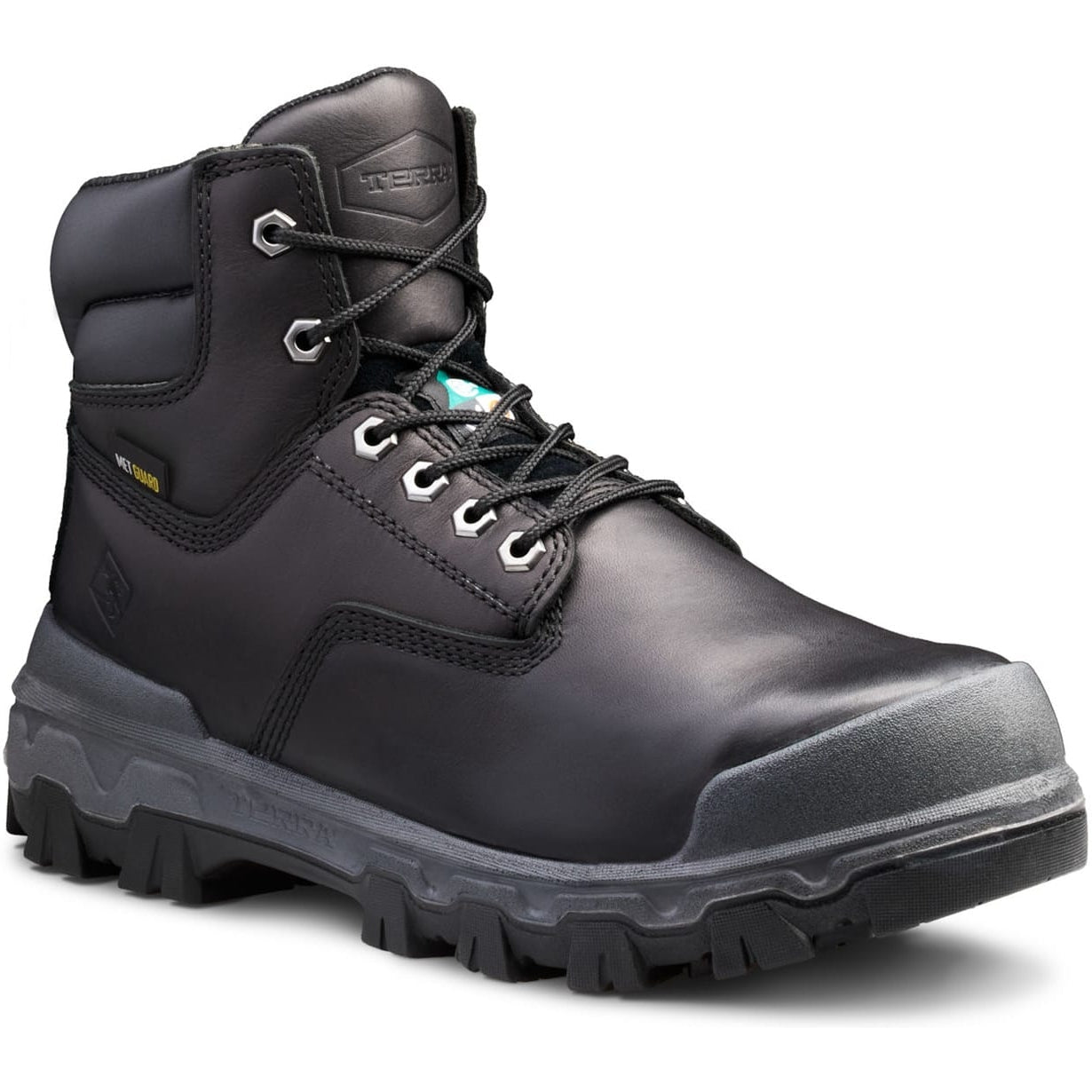 Terra Men's Sentry 2020 6" Composite Toe Waterproof Safety Work Boot -Black- 4NRWBK 7 / Medium / Black - Overlook Boots