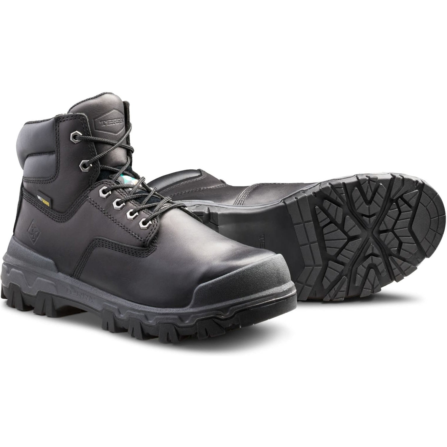 Terra Men's Sentry 2020 6" Composite Toe Waterproof Safety Work Boot -Black- 4NRWBK - Overlook Boots