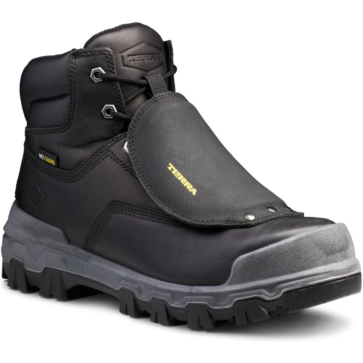 Terra Men's Sentry 2020 6" Composite Toe Waterproof Safety Work Boot -Black- 4NRXBK 7 / Medium / Black - Overlook Boots