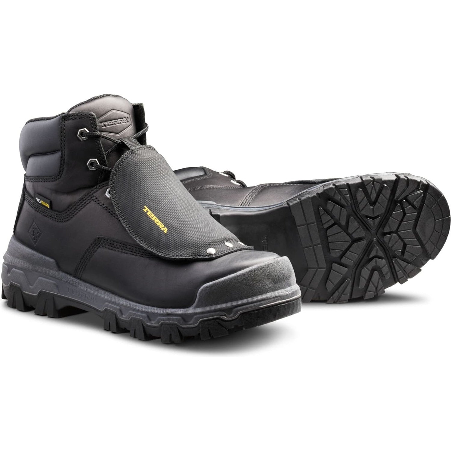 Terra Men's Sentry 2020 6" Composite Toe Waterproof Safety Work Boot -Black- 4NRXBK - Overlook Boots