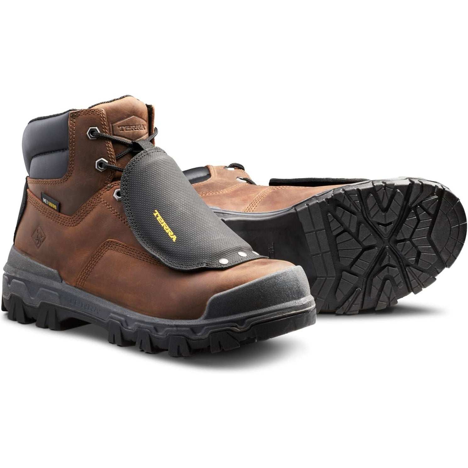 Terra Men's Sentry 2020 6" Composite Toe Waterproof Safety Work Boot -Brown- 4NRXBN - Overlook Boots
