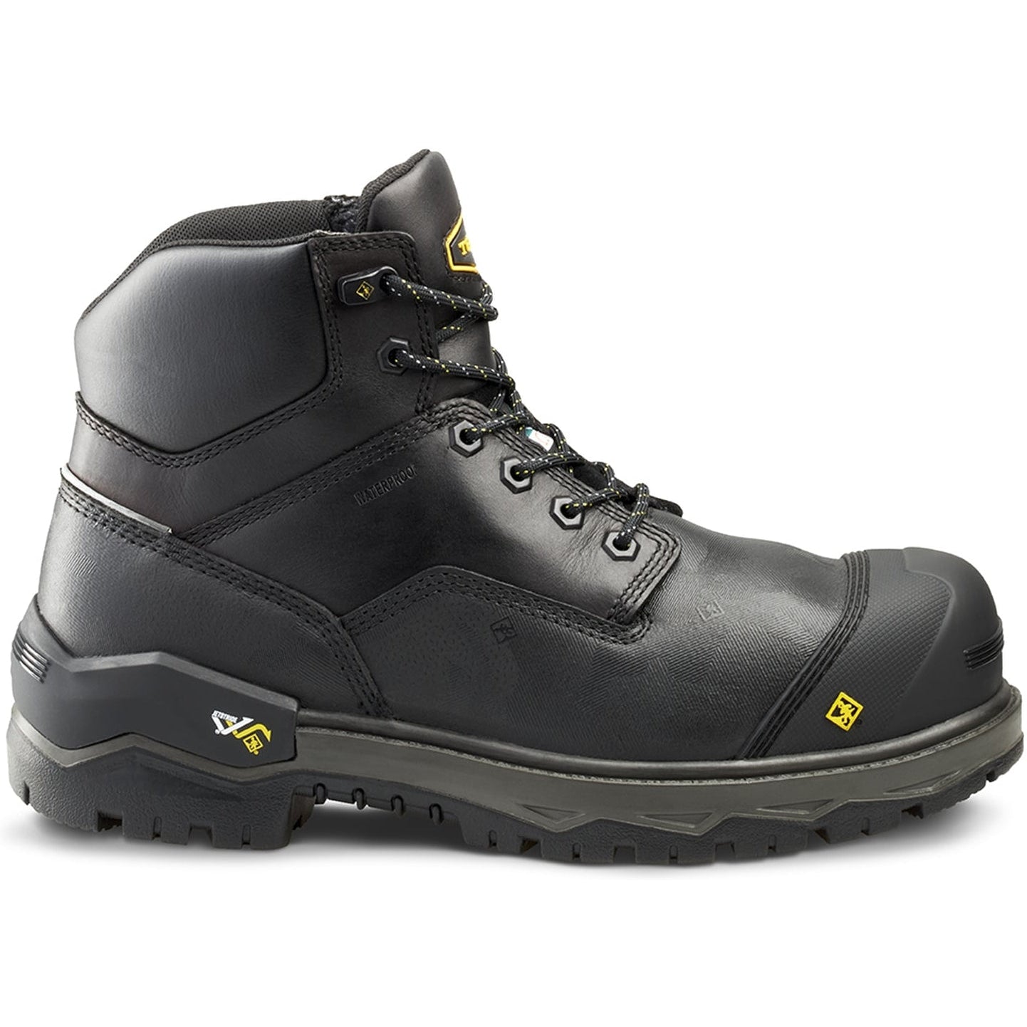 Terra Men's Gantry 6" Nano Composite Toe Waterproof Work Boot -Black- 4T8VBK - Overlook Boots