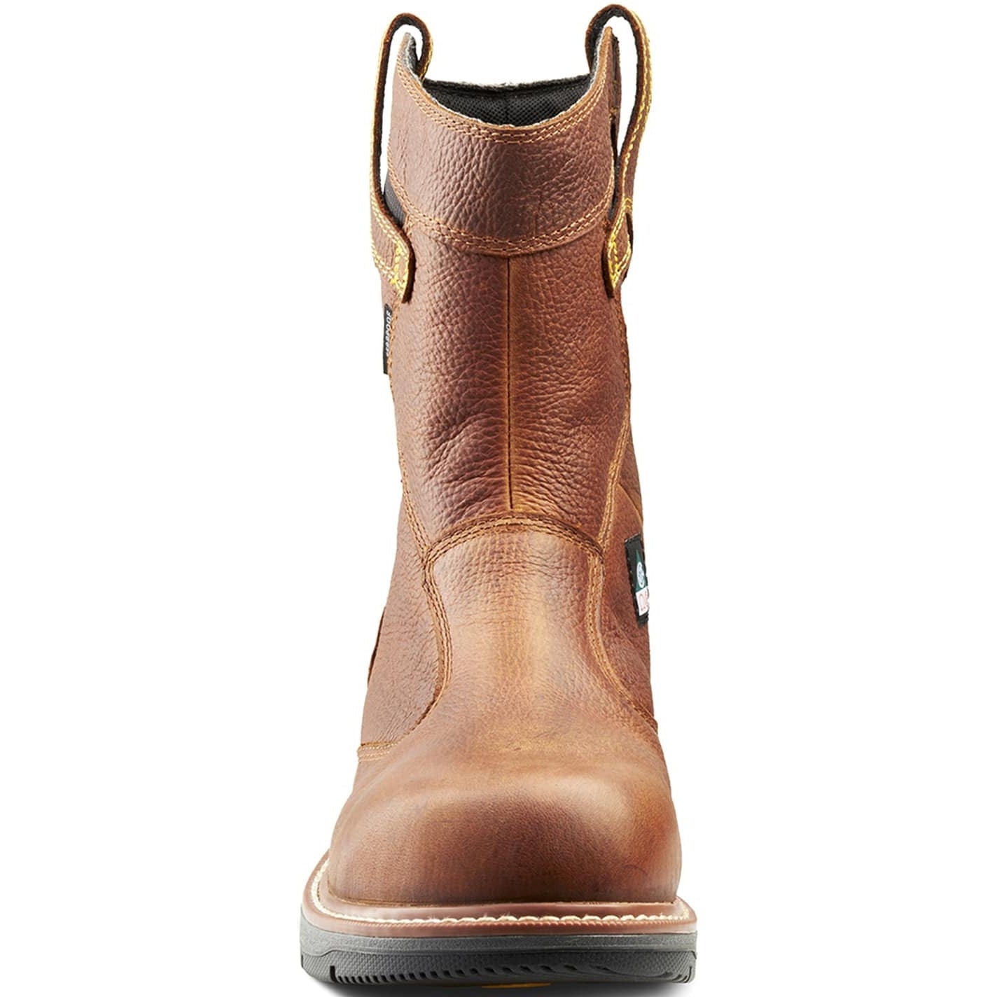 Terra Men's Patton Alloy Toe Waterproof Pull-On Safety Work Boot -Brown- 4TCBBN - Overlook Boots