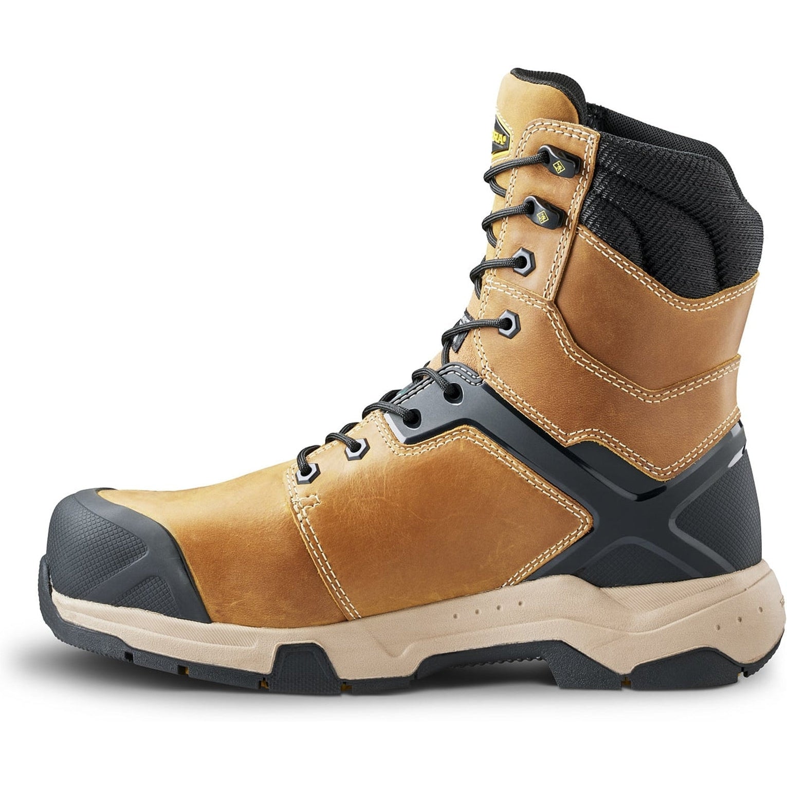 Terra Men's Carbine 8" Composite Toe Waterproof Safety Work Boot -Wheat- 4TCRWT - Overlook Boots