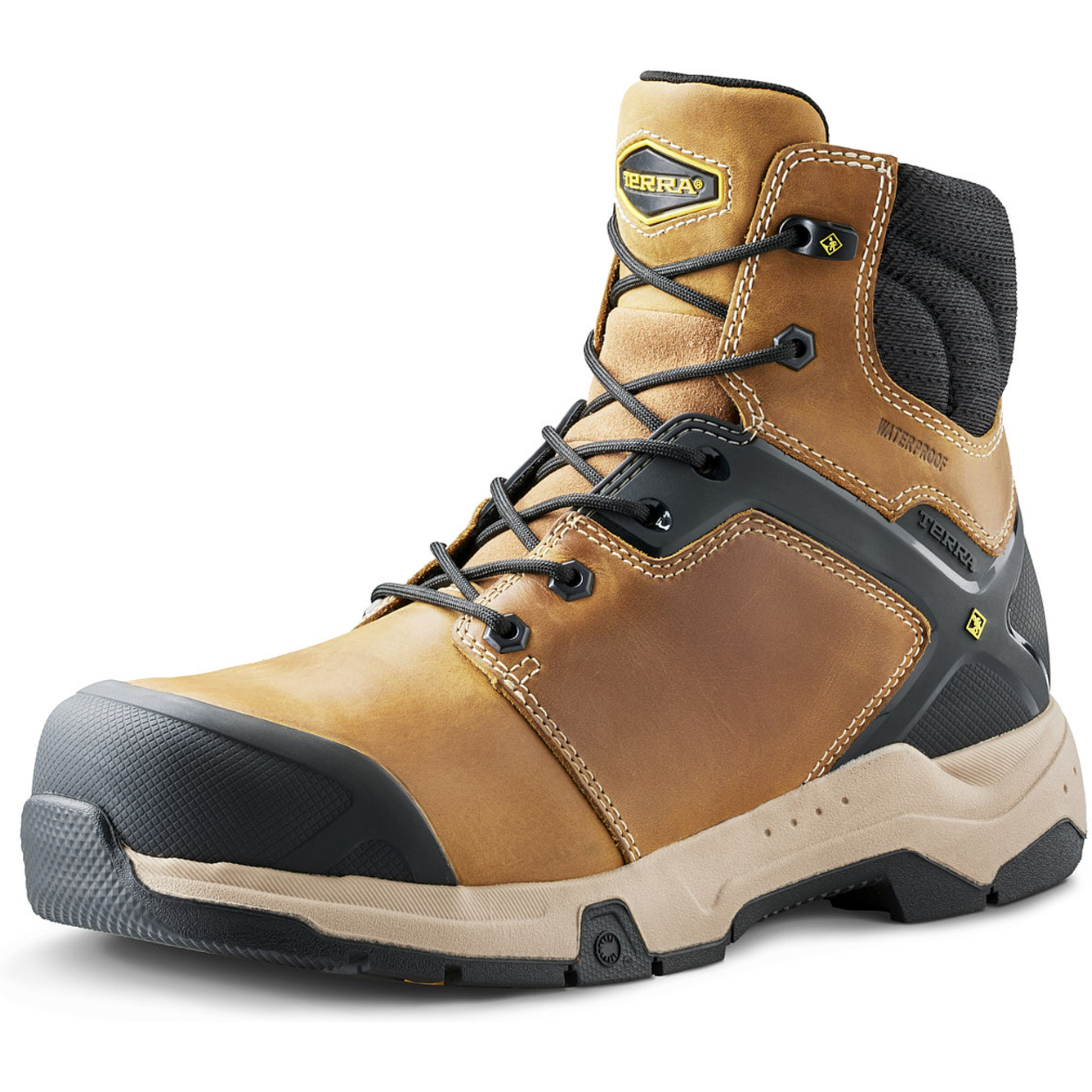Terra Men's Carbine 6" Composite Toe Waterproof Safety Work Boot -Wheat- 8395WT - Overlook Boots