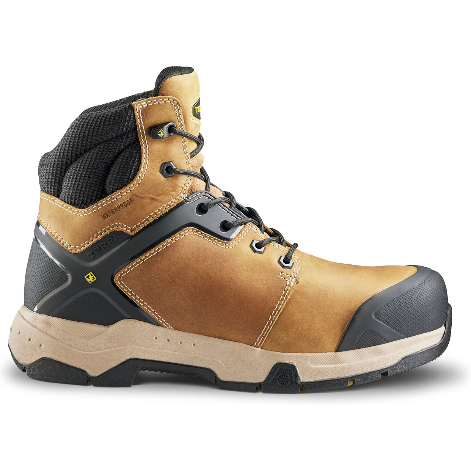 Terra Men's Carbine 6" Composite Toe Waterproof Safety Work Boot -Wheat- 8395WT - Overlook Boots