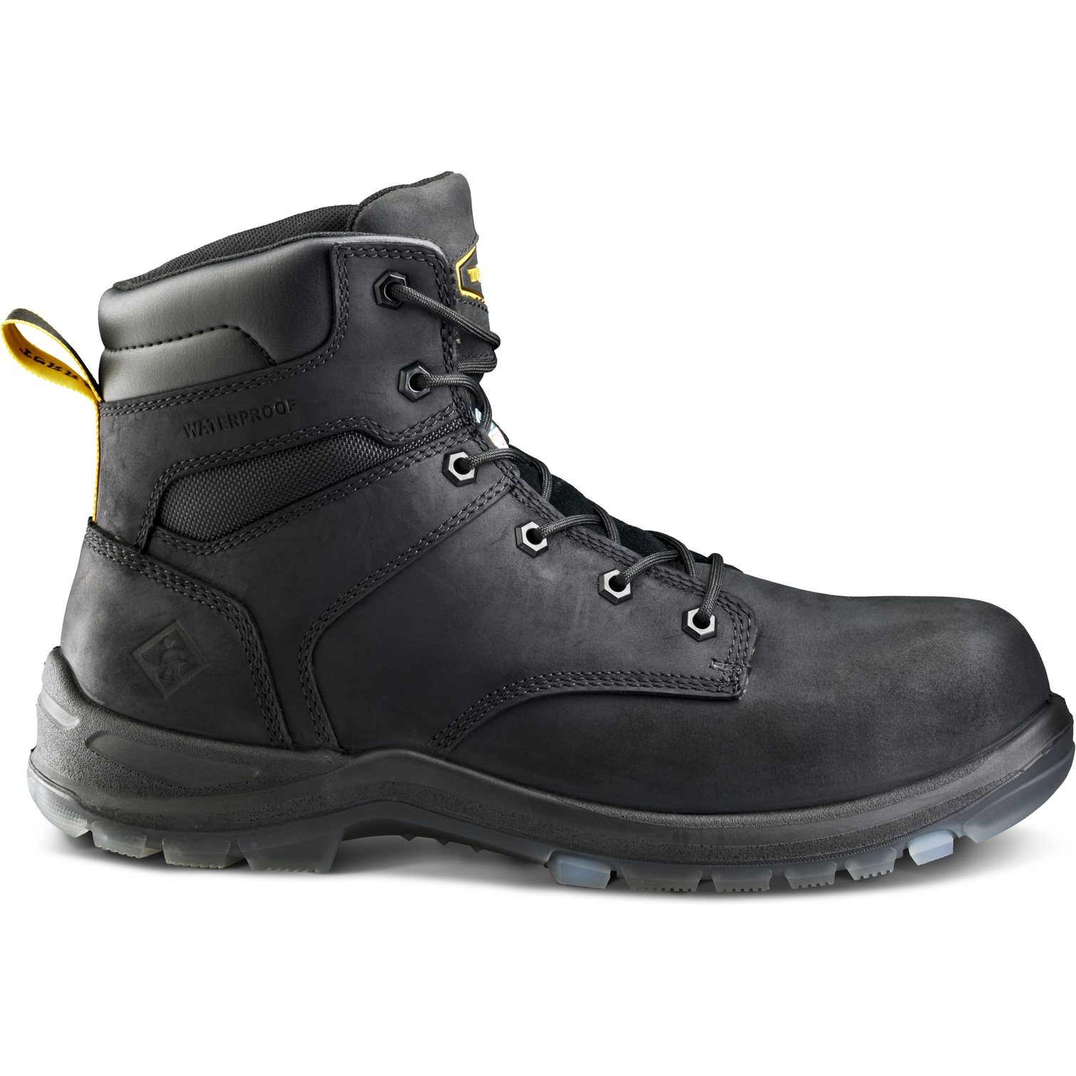 Terra Men's Byrne 6" Composite Toe Waterproof Safety Work Boot- Black- 839BBK - Overlook Boots