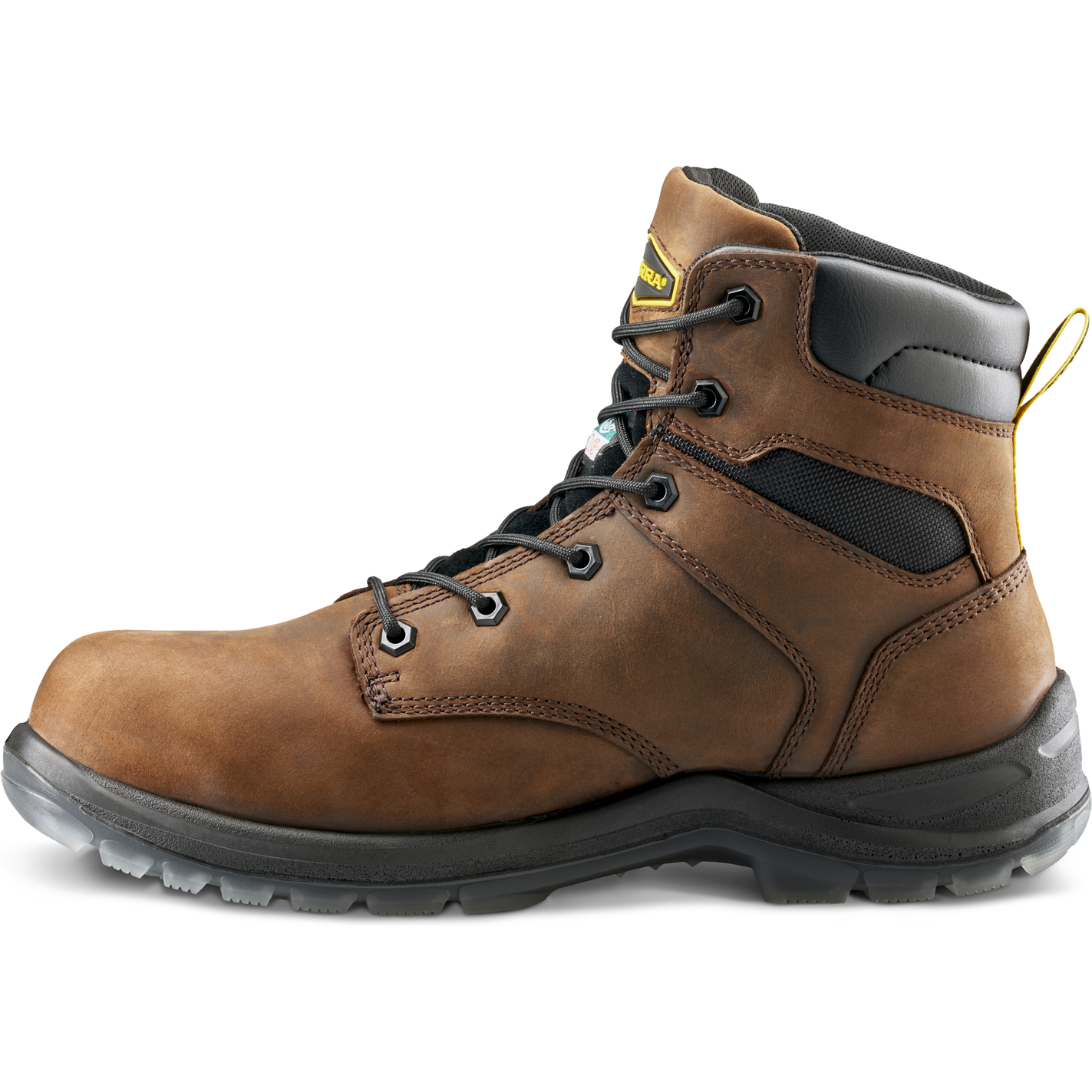 Terra Men's Byrne 6" Composite Toe Waterproof Safety Work Boot- Brown- 839BDB - Overlook Boots