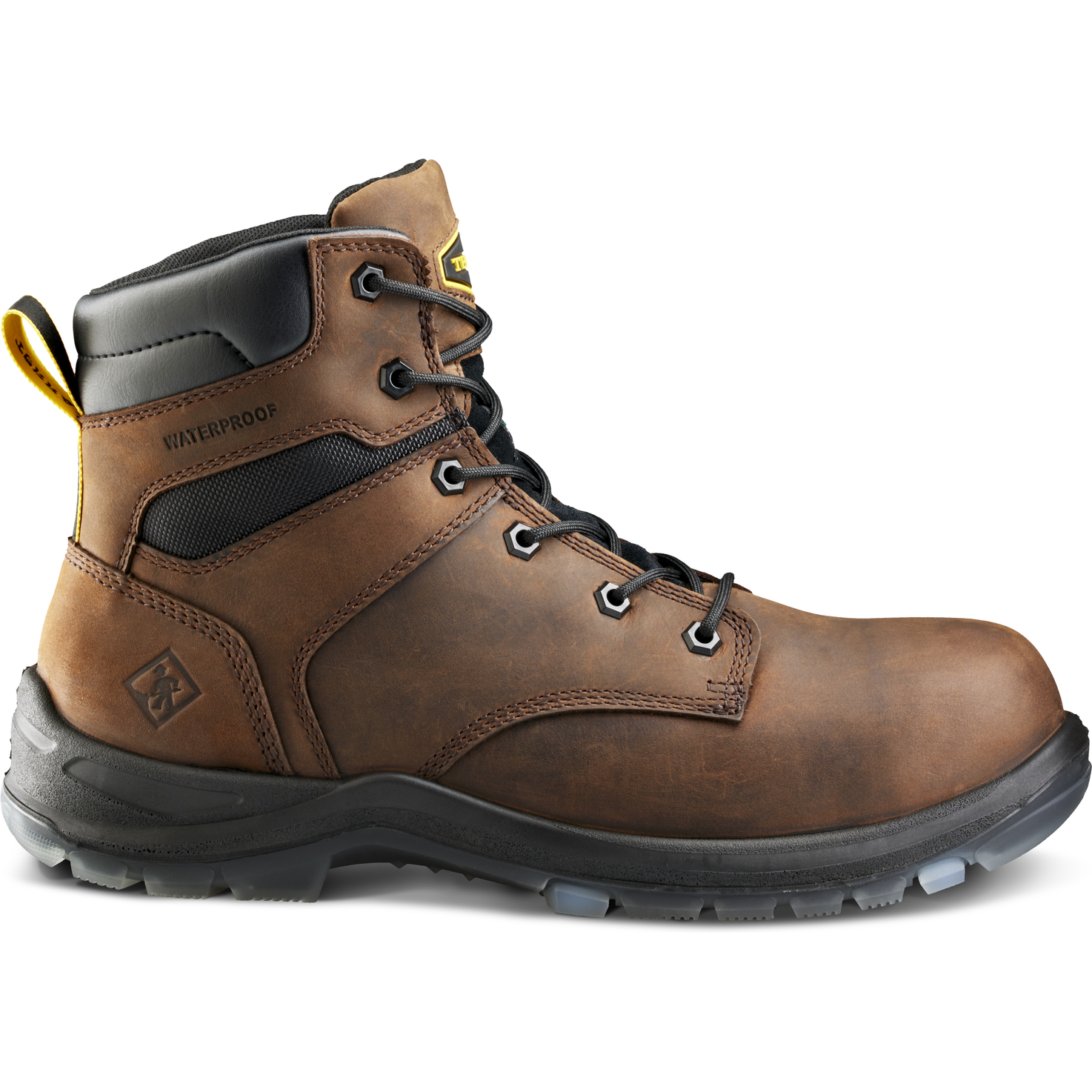 Terra Men's Byrne 6" Composite Toe Waterproof Safety Work Boot- Brown- 839BDB - Overlook Boots