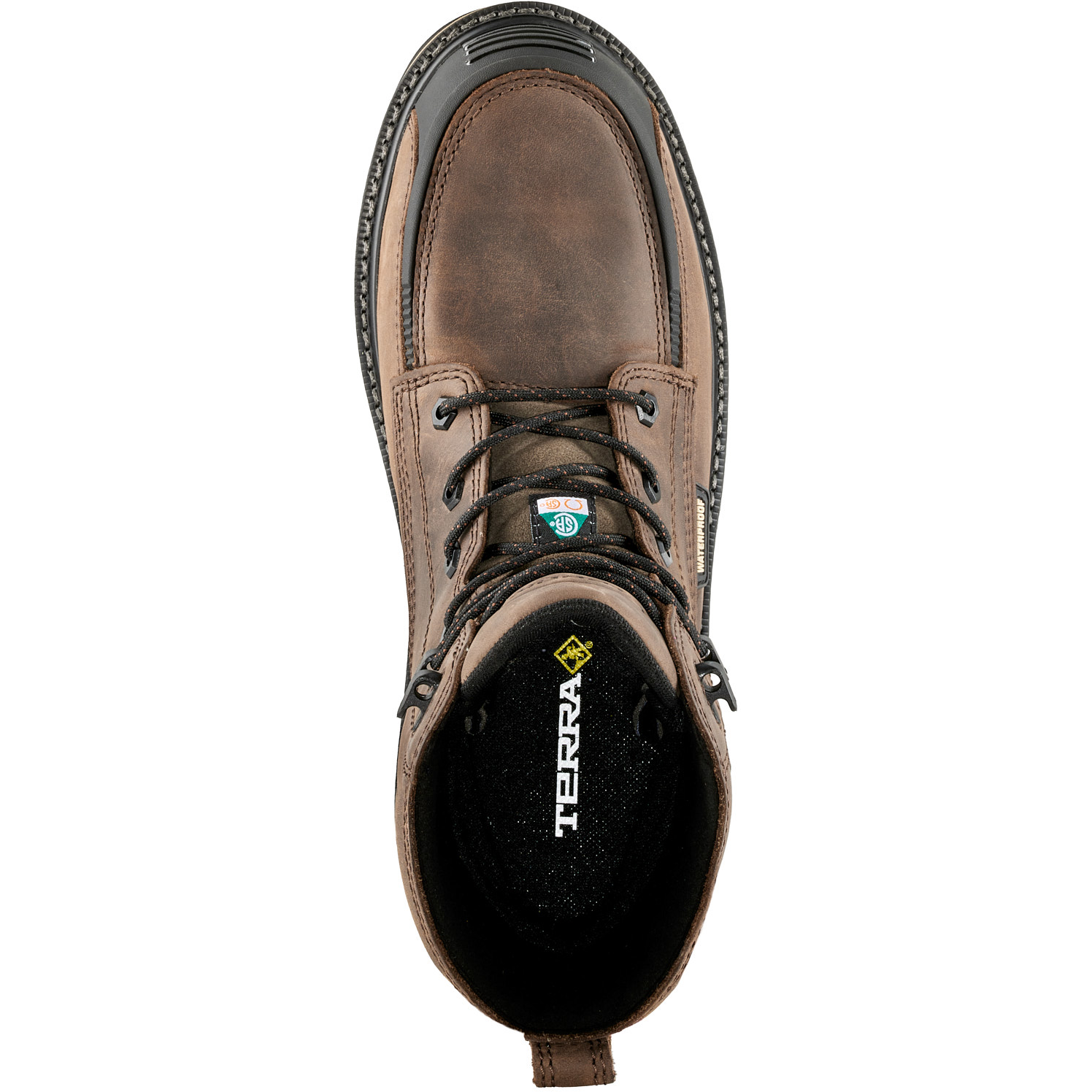 Terra Men's Ironstone 6" Composite Toe Waterproof Safety Work Boot- Brown- 839GDB - Overlook Boots