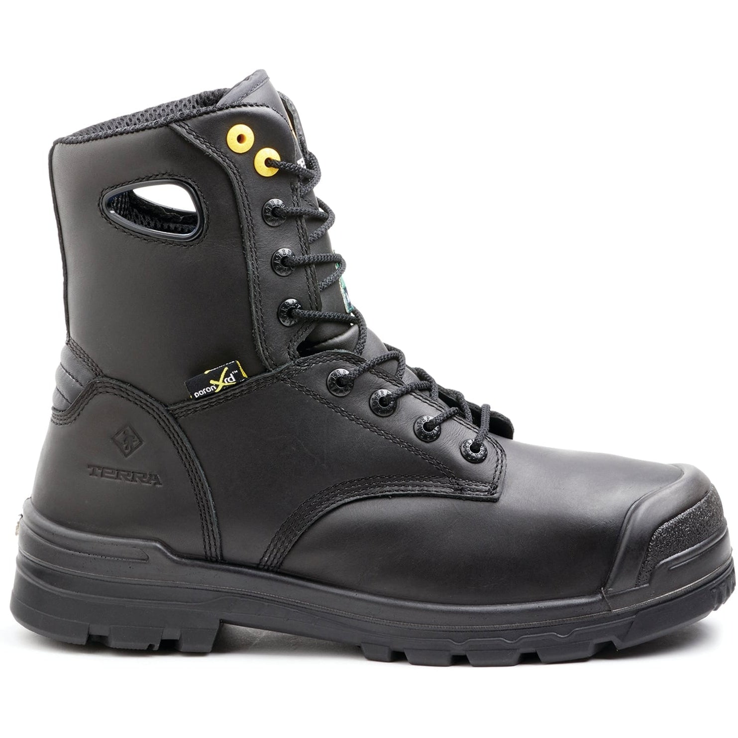 Terra Men's Paladin 8" Composite Toe Waterproof Met Guard Work Boot -Black- R2988B - Overlook Boots
