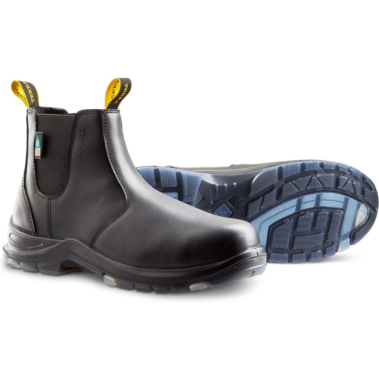 Terra Men's Murphy 6" Comp Toe Pull On WP Safety Work Boot -Black- R4NRBK  - Overlook Boots