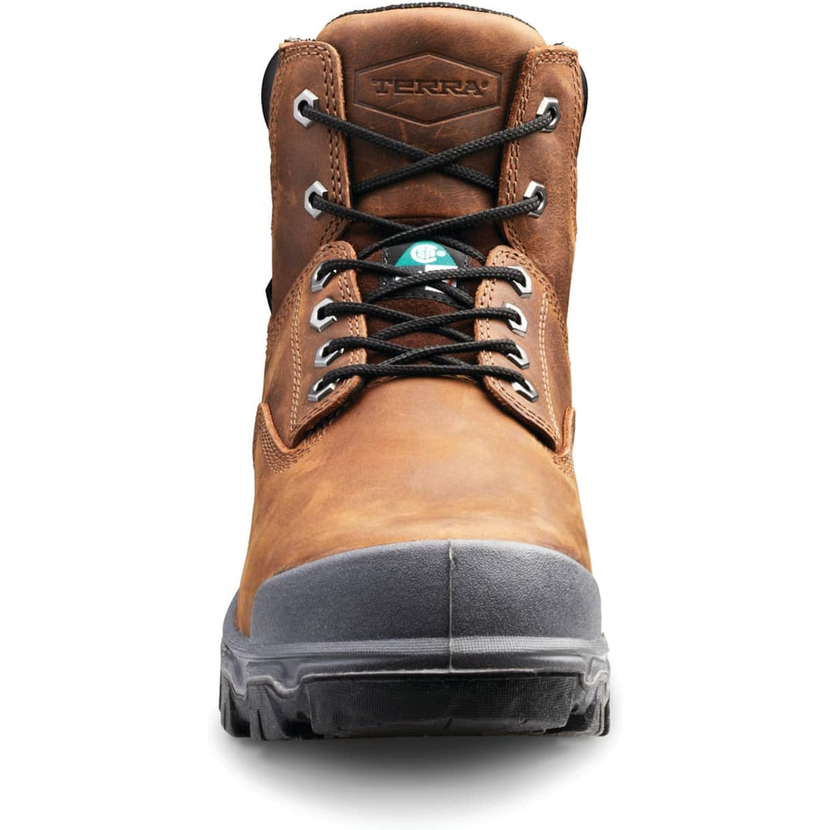 Terra Men's Sentry 2020 6" Composite Toe Waterproof Safety Work Boot -Brown- R4NWBN - Overlook Boots