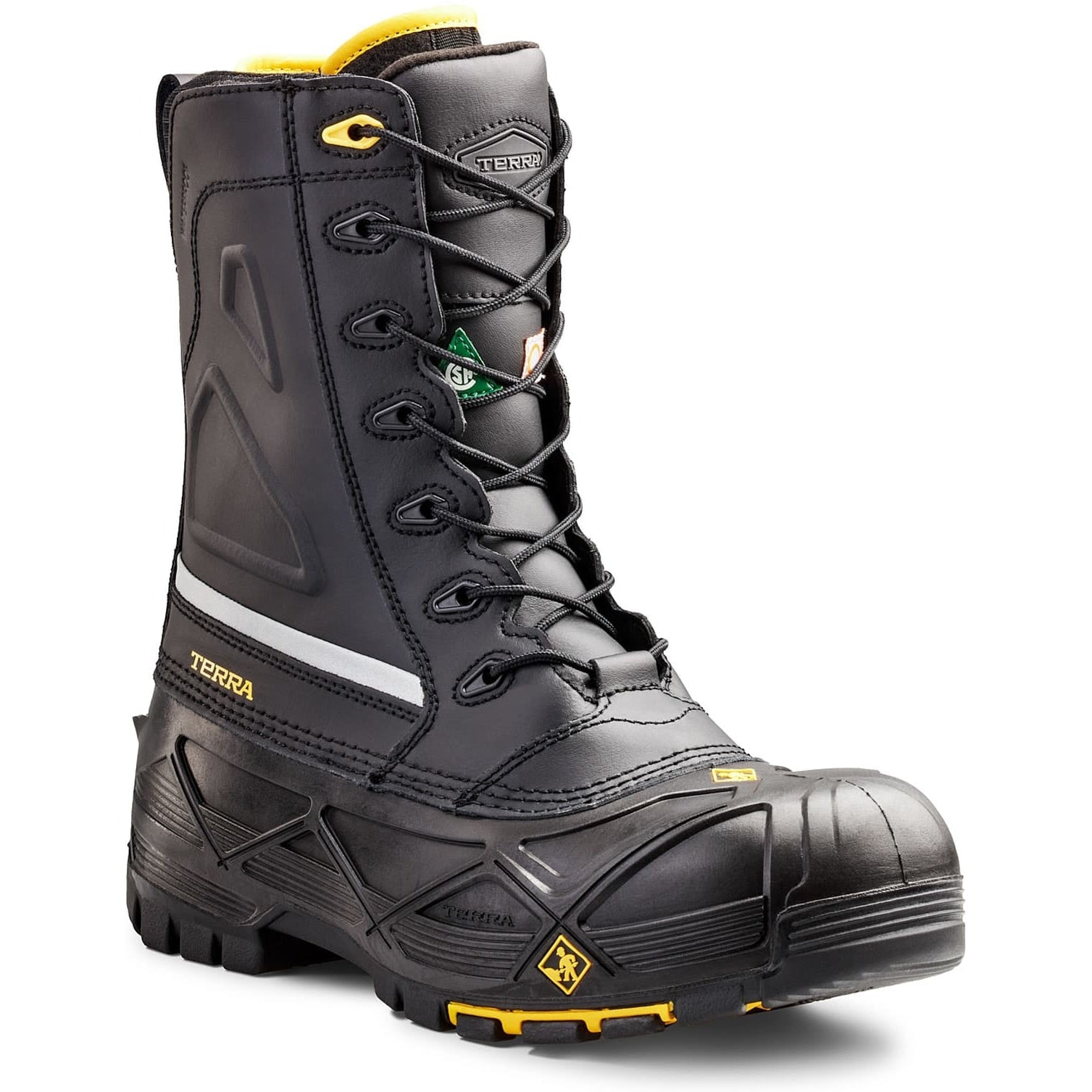 Terra Men's Crossbow Comp Toe WP Winter Safety Work Boot -Black- R5605B 7 / Medium / Black - Overlook Boots