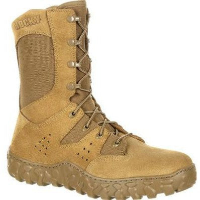 Rocky Men's S2V Predator 8" Soft Toe Tactical Military Boot- Brown- RKC072 - Overlook Boots