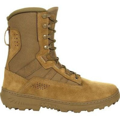 Rocky Men's Havoc Lightweight 8" Soft Toe Commercial Military Boot -Brown- RKC105 - Overlook Boots