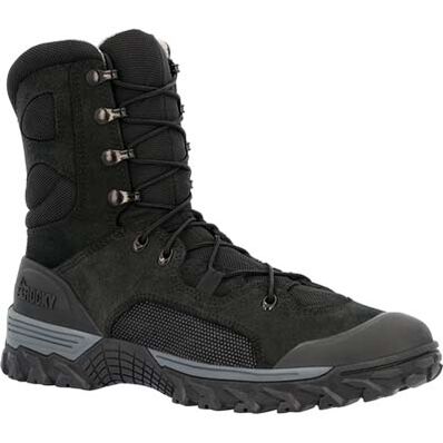 Rocky Men's Mountain Combat 8" Soft Toe Military Boot - Black - RKC165 3.0 / Medium / Black - Overlook Boots