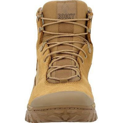 Rocky Men's Mountain Combat 6" Soft Toe Waterproof Military Boot - Brown - RKC178 - Overlook Boots