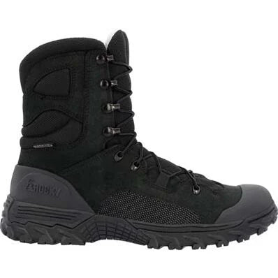 Rocky Men's Mountain Combat 8" Soft Toe Waterproof Military Boot - Black - RKC181 - Overlook Boots