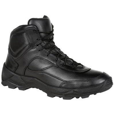 Rocky Men's Priority 5" Soft Toe Made in USA Duty Shoe- Black- RKD0043 7.0 / Medium / Black - Overlook Boots