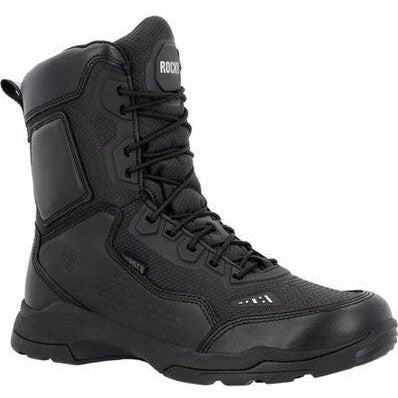 Rocky Men's Tac One 8" Soft Toe Waterproof Public Service Boot -Black- RKD0111 8.0 / Medium / Black - Overlook Boots