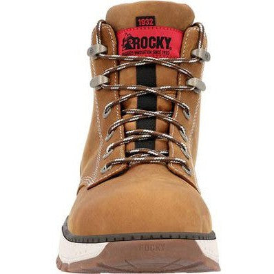 Rocky Men's Rebound 6" Composite Toe Waterproof Wedge Work Boot -Brown- RKK0451 - Overlook Boots