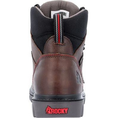 Rocky Men's Worksmart USA 6" Waterproof Slip Resistant Work Boot -Brown- RKK0452 - Overlook Boots