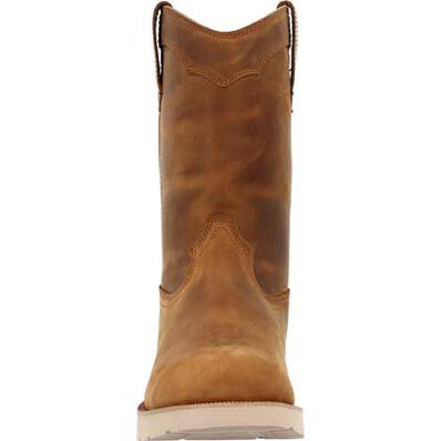 Rocky Men's Monocrepe Wedge 11" Soft Toe Waterproof Work Boot- Crazy Horse- RKK0473 - Overlook Boots