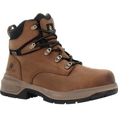 Rocky Men's Worksmart 6" Composite Toe Waterproof Metguard Work Boot -Horse- RKK0481 7.0 / Medium / Brown - Overlook Boots