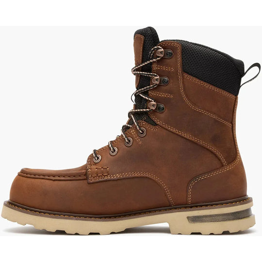 Rocky Men's Grindstone XTR 8” Waterproof Lace-Up Work Boot- Brown- RKK0519 - Overlook Boots