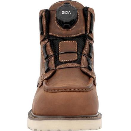 Rocky Men's Grindstone XTR 6" Comp Toe WP BOA Work Boot - Brown - RKK0521 - Overlook Boots