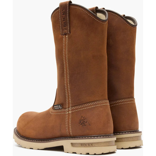 Rocky Women's Grindstone XTR 11” Comp Toe Waterproof Work Boot- Brown- RKK0524 - Overlook Boots