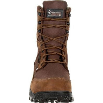 Rocky Men's Ridgetop 8" Soft Toe Waterproof 600G Ins Outdoor Boot- Brown- RKS0384 - Overlook Boots