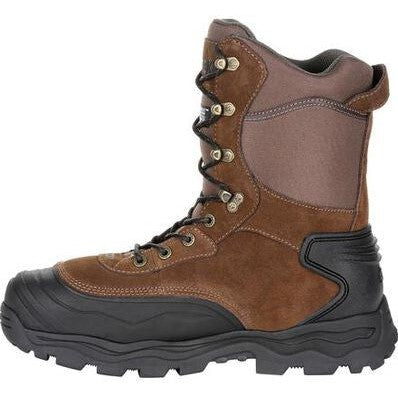 Rocky Men's Multi-Trax 8" Soft Toe Waterproof 800G Insulated Outdoor Boot- Brown- RKS0417 - Overlook Boots