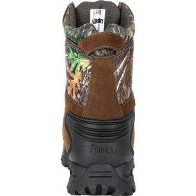 Rocky Men's Multi Trax 8" Soft Toe Waterproof 800G Insulated Outdoor Boot Realtree RKS0418 - Overlook Boots