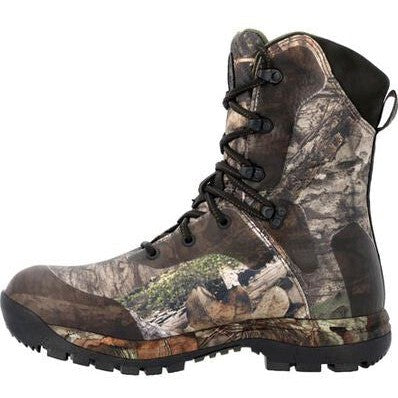 Rocky Men's Lynx 8" Waterproof 1000G Outdoor Hunt Boot Mossy Oak RKS0627 - Overlook Boots