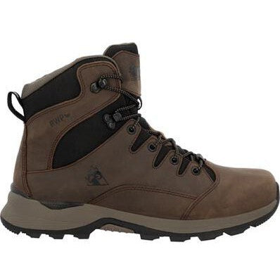 Rocky Men's Trophy 6" Soft Toe Waterproof Hiking Outdoor Boot -Brown- RKS0637 - Overlook Boots