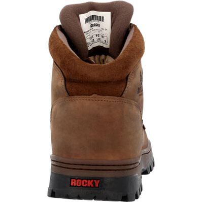 Rocky Men's Outback 6" Round Toe Waterproof Outdoor Hiking Boot - Brown - RKS0683 - Overlook Boots