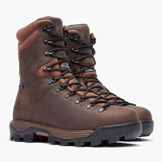 Rocky Men's Bearclaw HD 9" 200G Insulated Outdoor Hunt Boot - Brown - RKS0729 - Overlook Boots